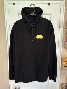 CRYPTOON GOONZ Black Pullover Hoodie with Yellow Graphic Men’s.